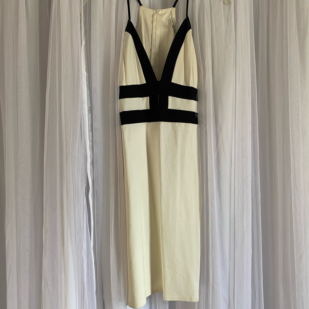 White & Black Dress